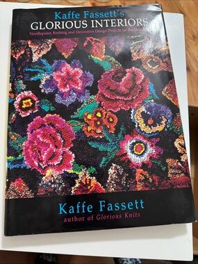 Kaffe Fassett's Glorious Interiors 1995 Needlepoint, Knitting Decorative Design